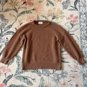 Old Navy Women’s Camel Knit Crewneck Sweater